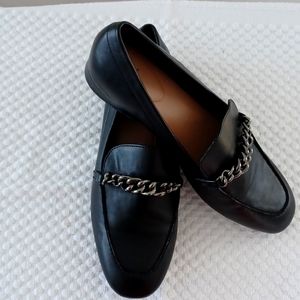A New Day Womens Black Flats with Chain Detail